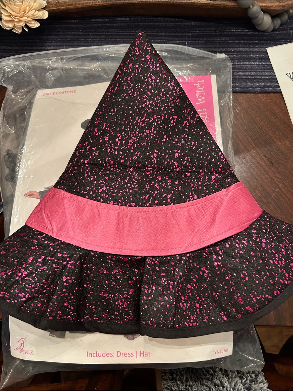 Girls light up witch Costume Dress 4-6 - Picture 5 of 5